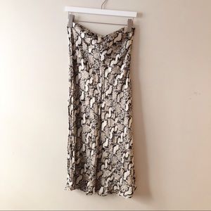 H&M Snakeskin Skirt